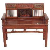 Antique Furniture-antique Carved Benches